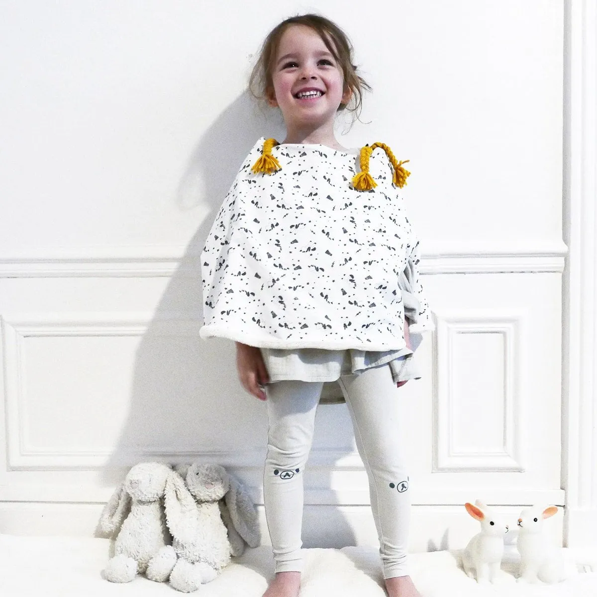 Aster Ponchos Sewing Pattern - Kids 3/12Y - Ikatee