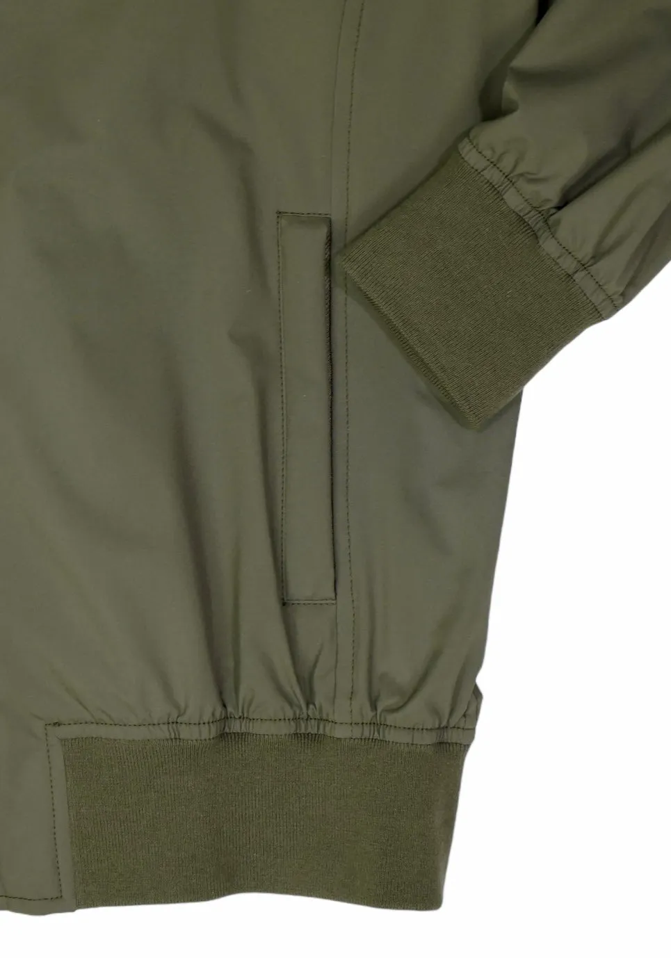 Barba Napoli - Green Water-Repellent Bomber Jacket 50