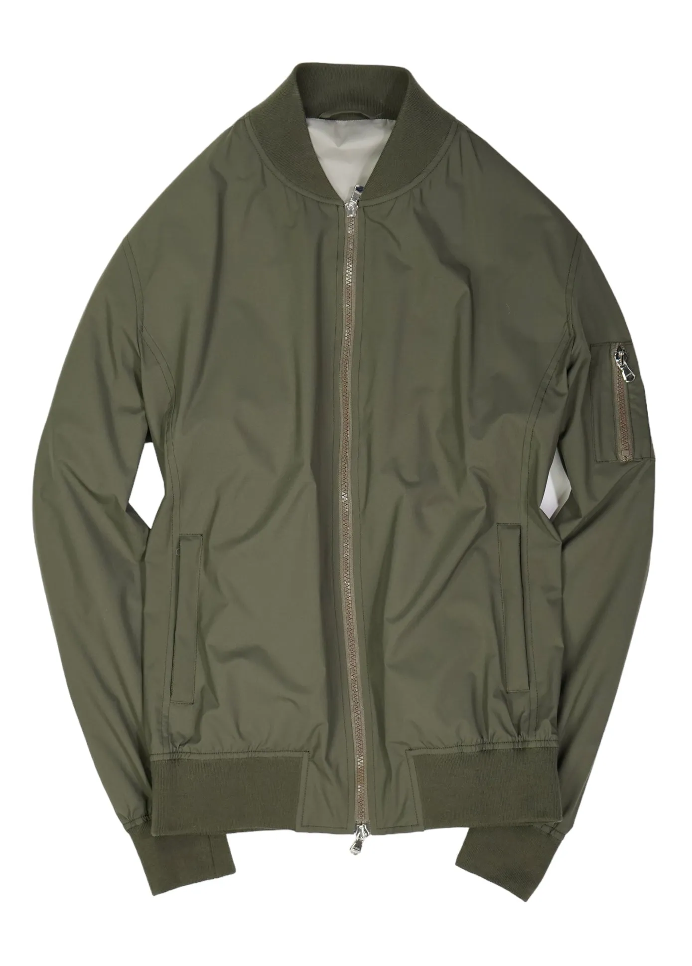 Barba Napoli - Green Water-Repellent Bomber Jacket 50