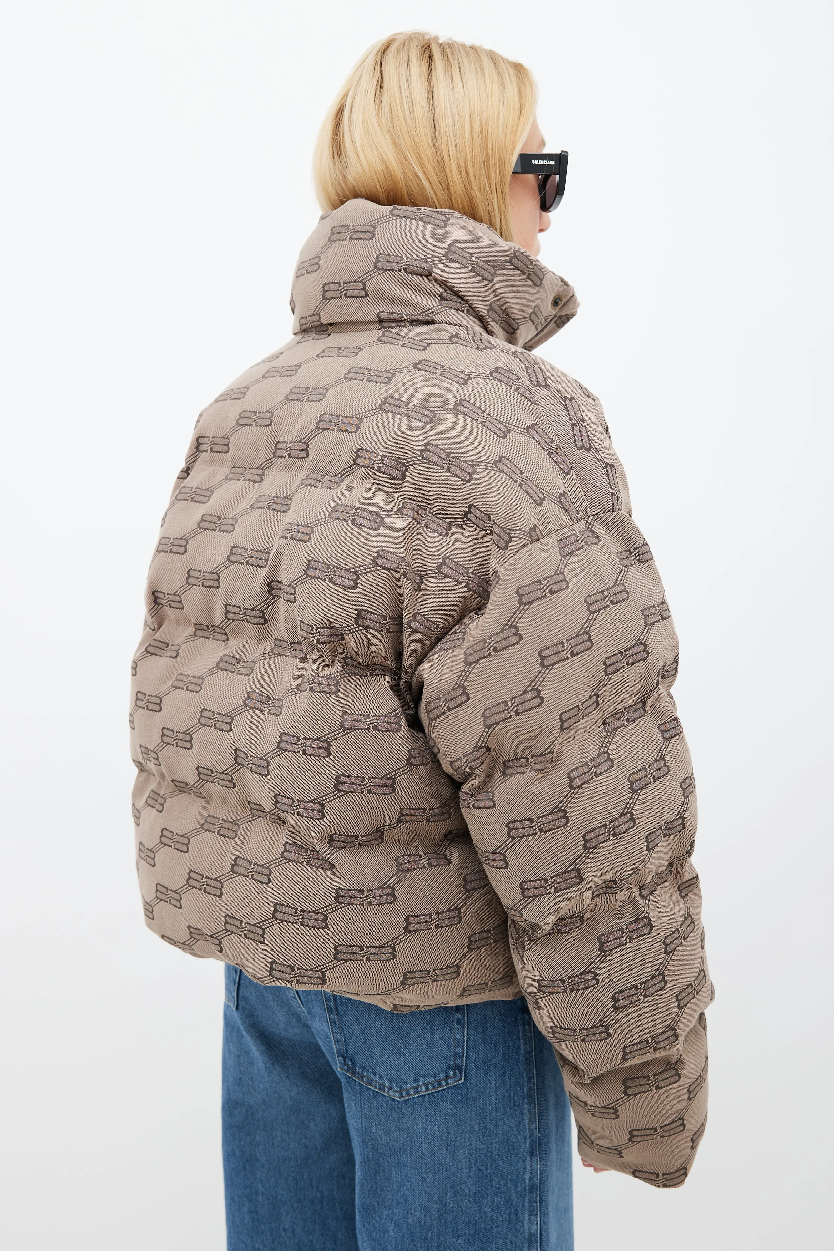 Beige BB Monogram Puffer