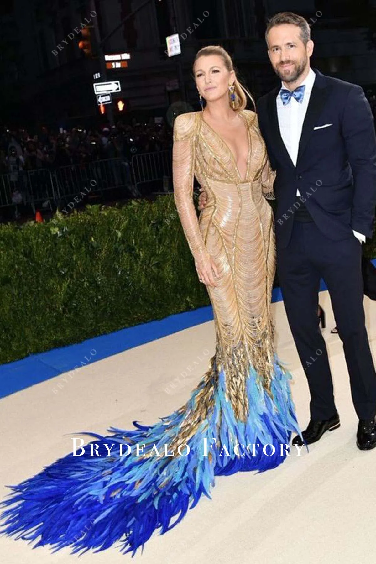 Blake Lively Feathered Mermaid 2017 Met Gala Dress