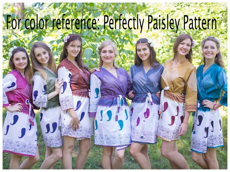 Brown Summer Celebration Style Caftan in Perfectly Paisley Pattern