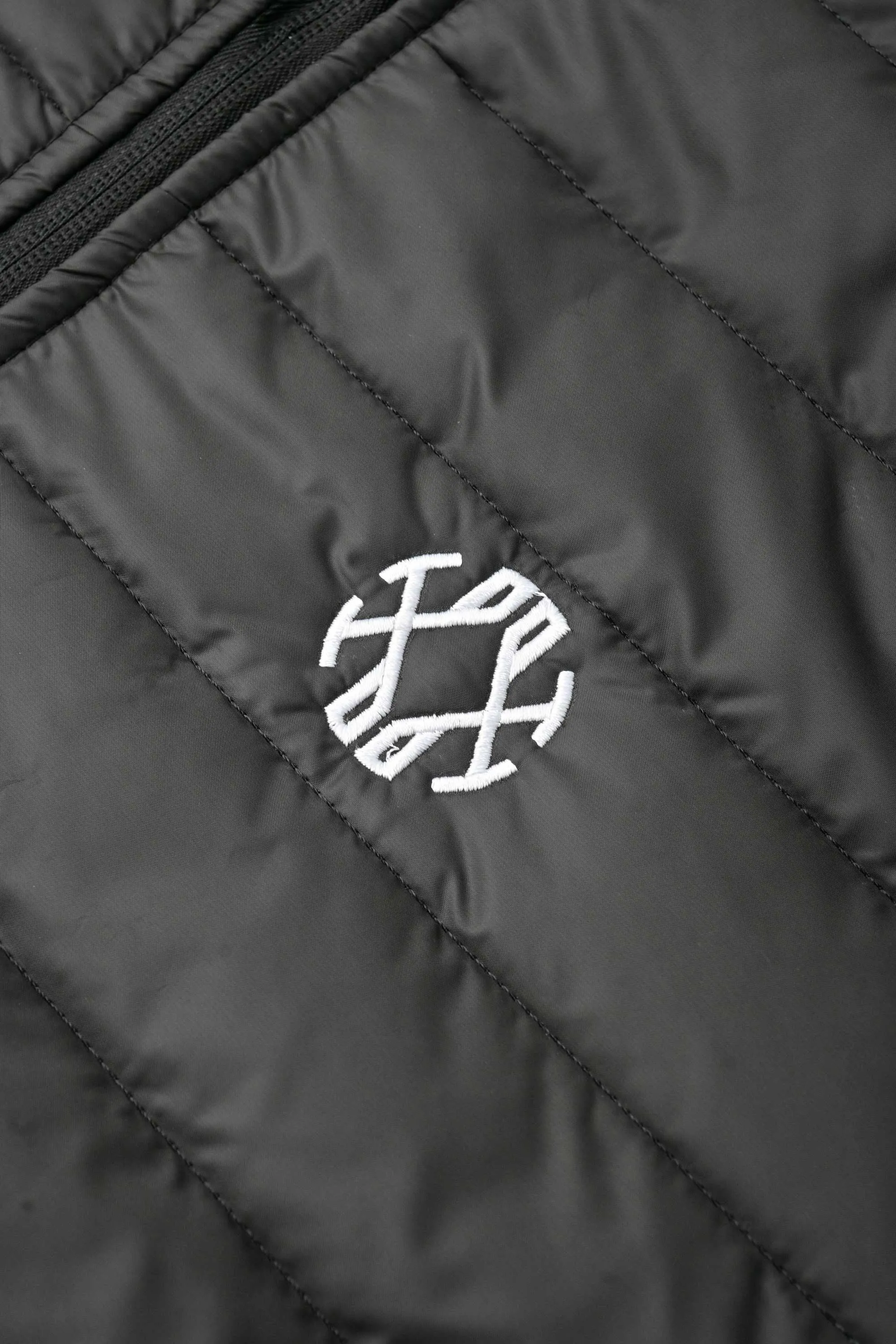 Burnt Soul Men's Embroidered Design Puffer Jacket