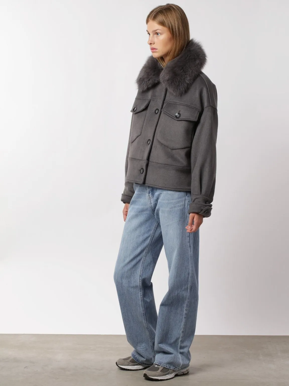 Charlie Jacket - Wool - Grey