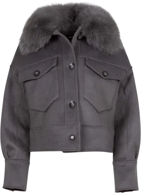 Charlie Jacket - Wool - Grey