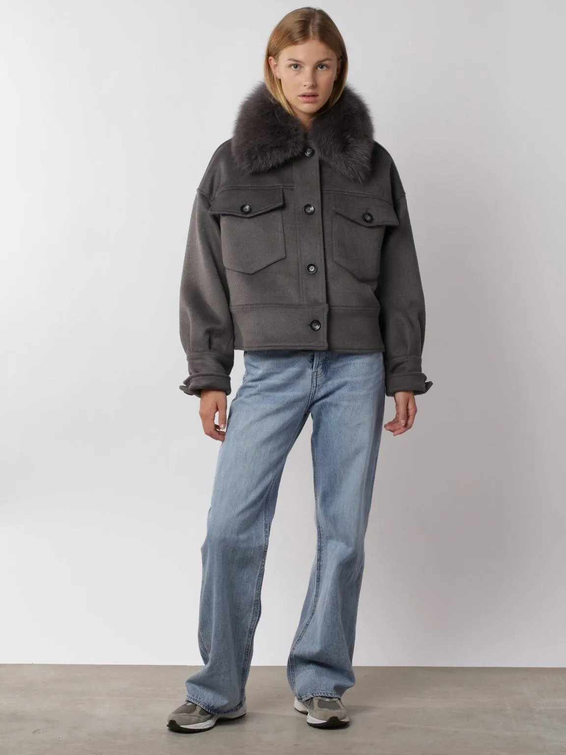 Charlie Jacket - Wool - Grey