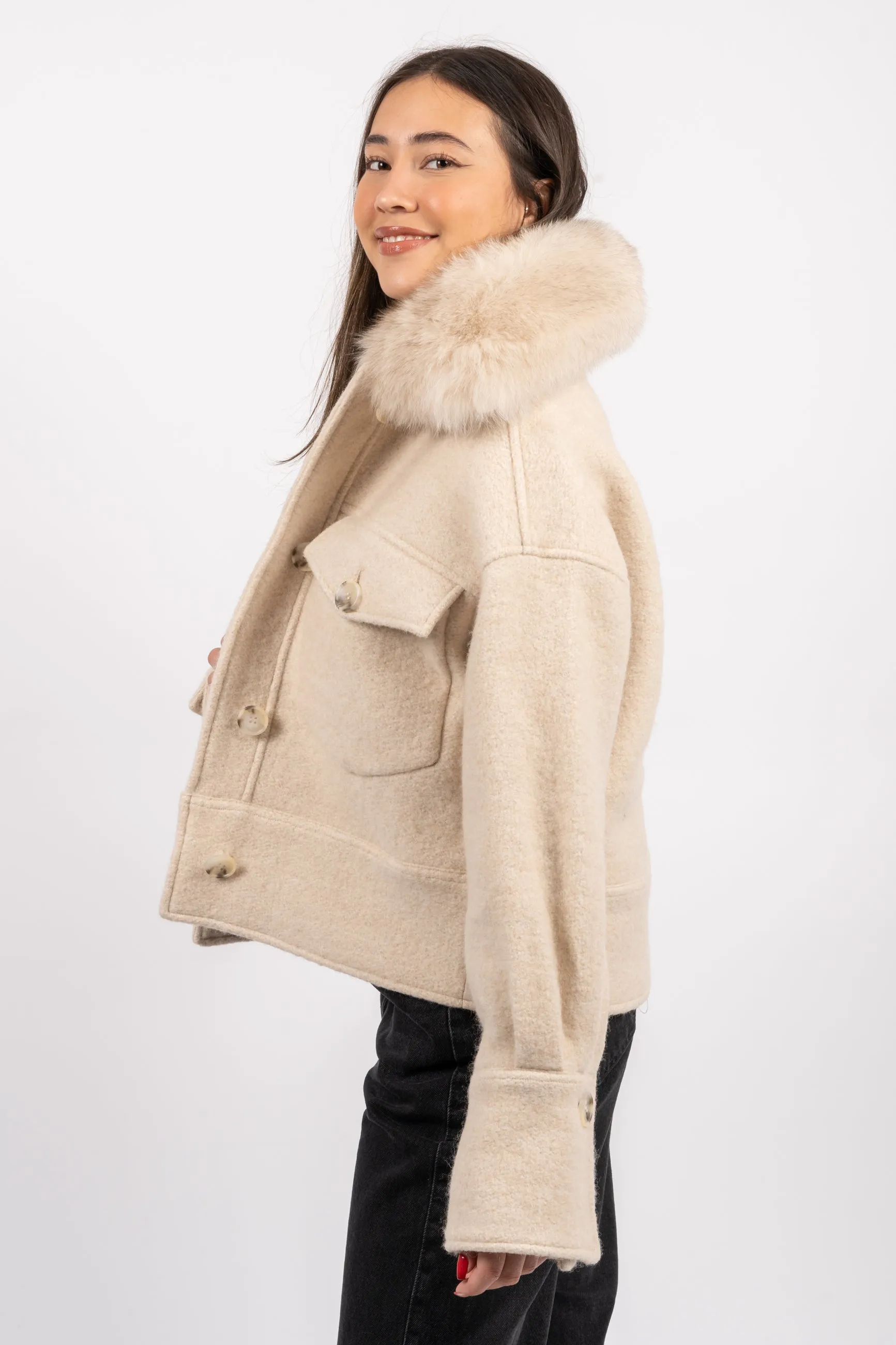 Charlie Jacket - Wool - Steady Creme