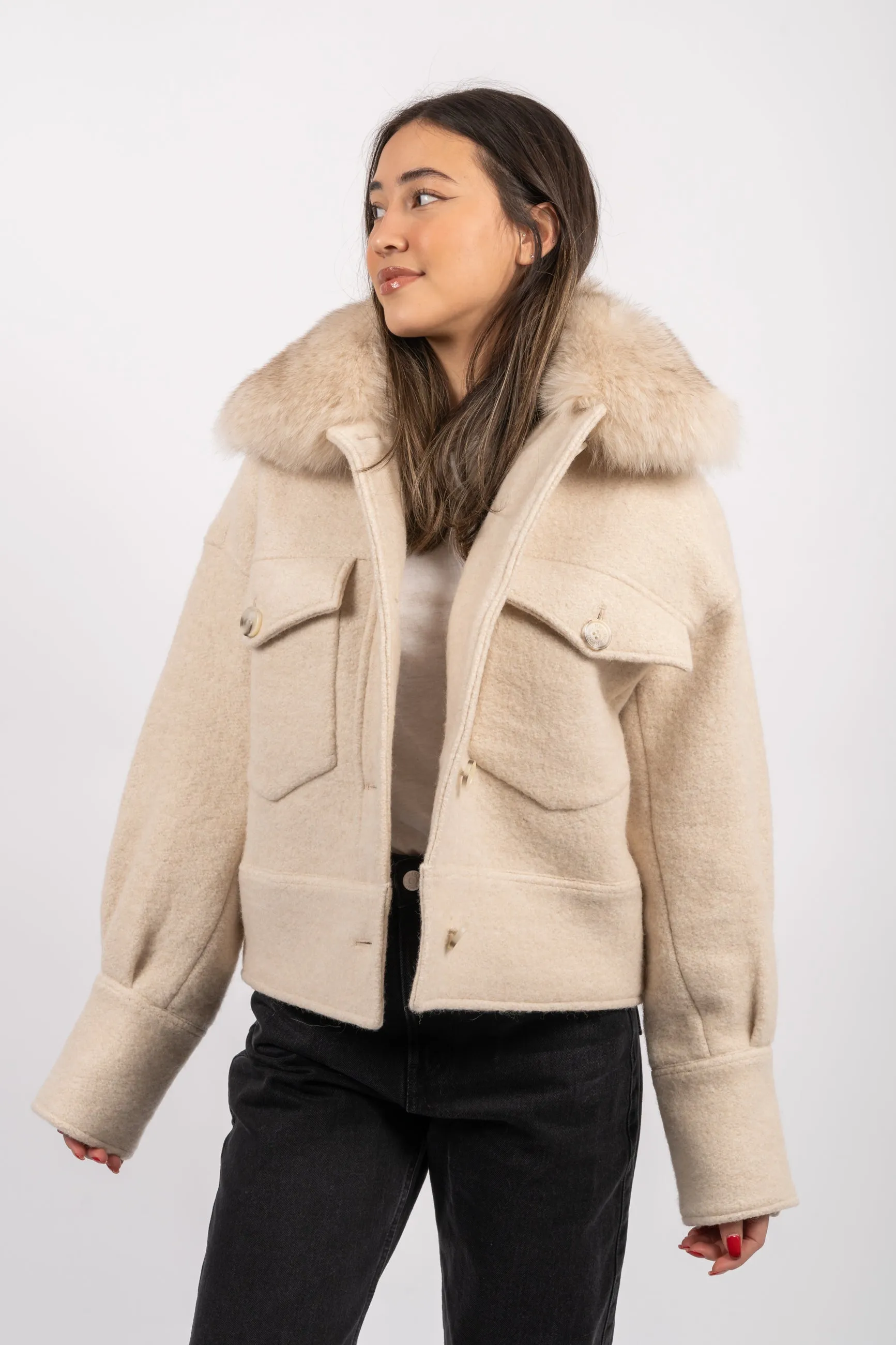 Charlie Jacket - Wool - Steady Creme
