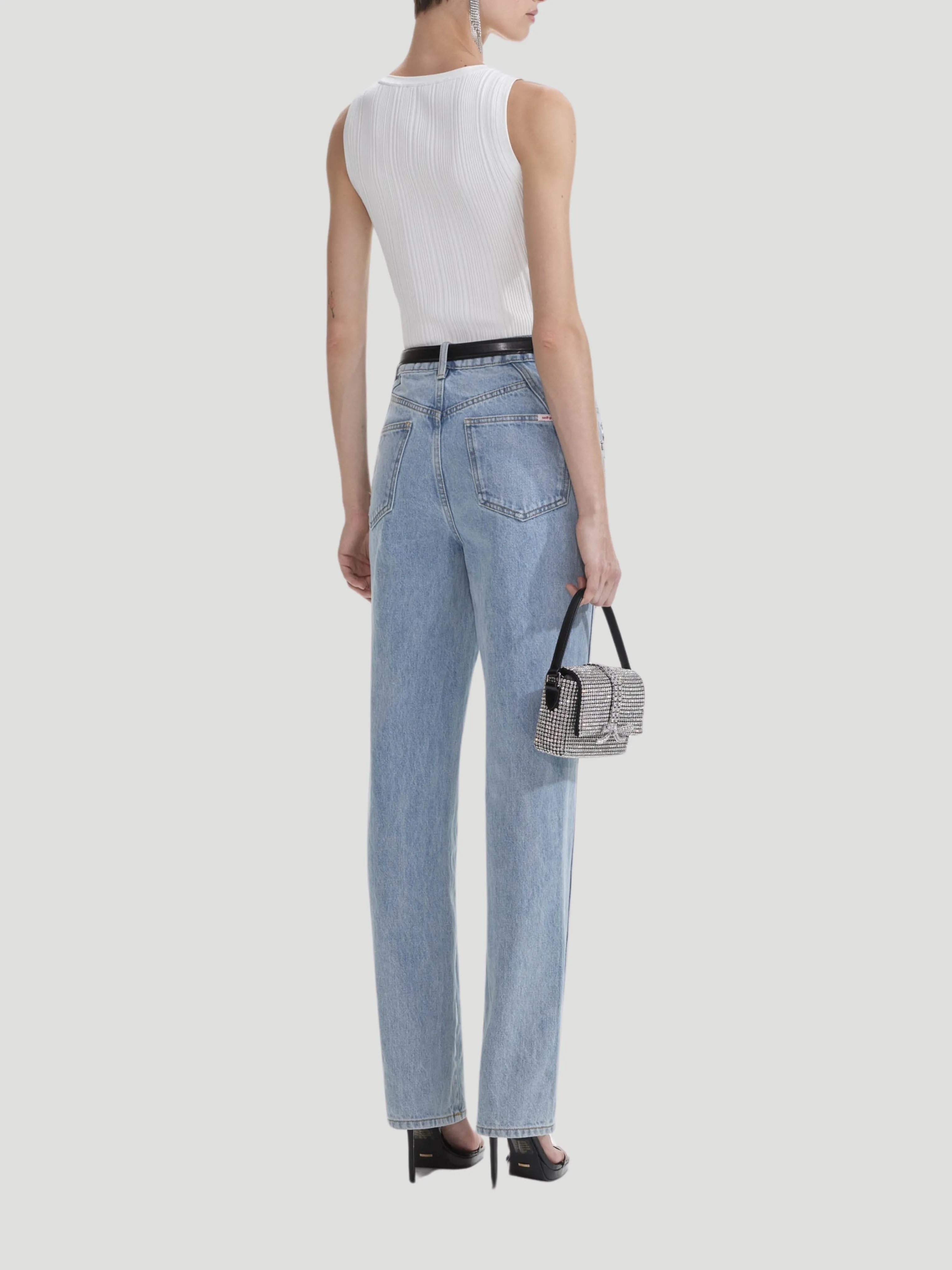 Crystal-Embellished Jeans