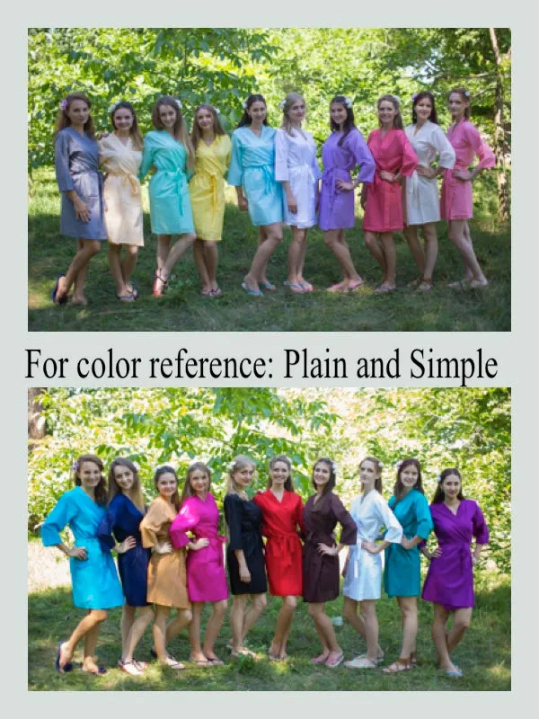 Dark Blue Sunshine Style Caftan in Plain and Simple Pattern