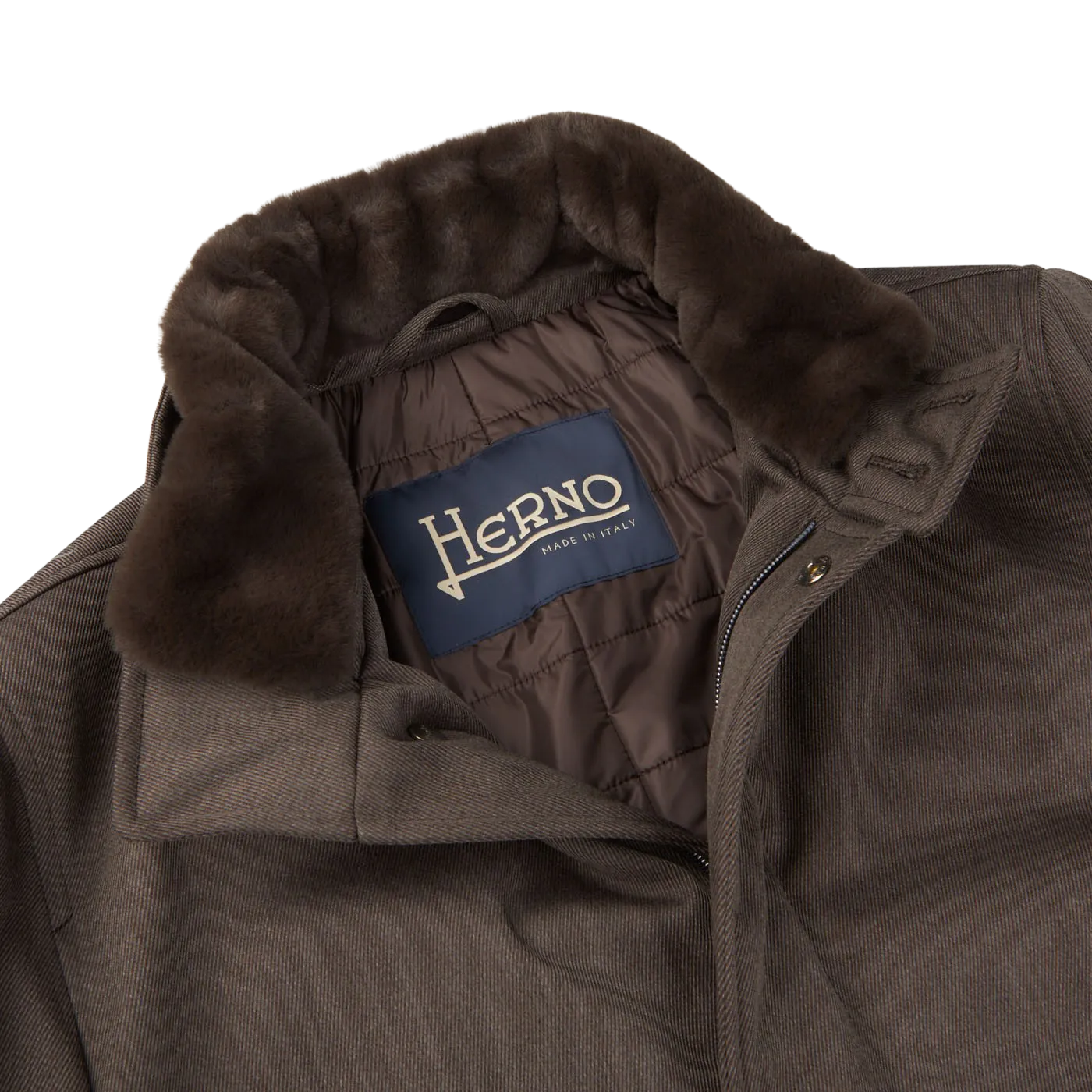 Dark Brown Loro Piana Wool Twill Jacket