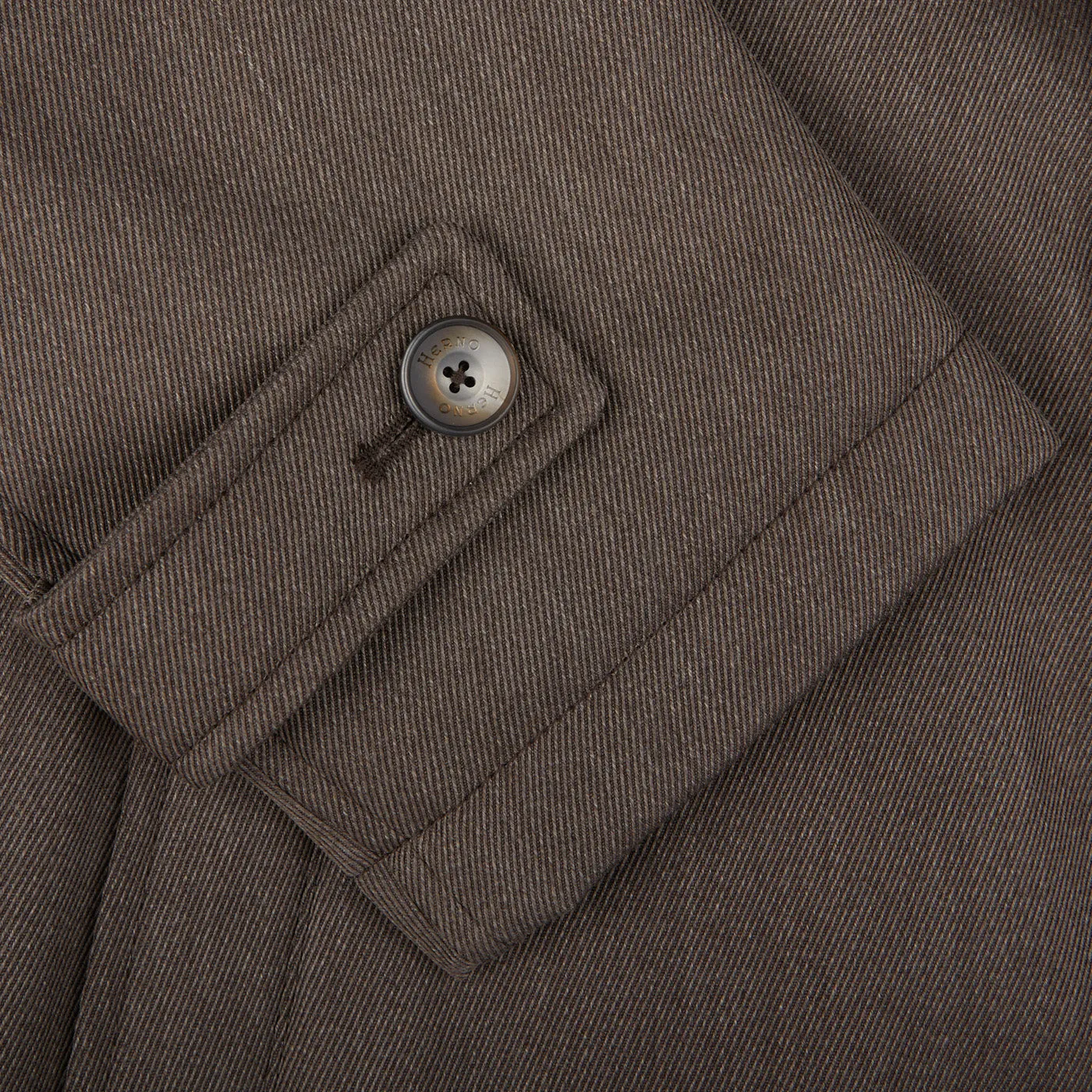 Dark Brown Loro Piana Wool Twill Jacket