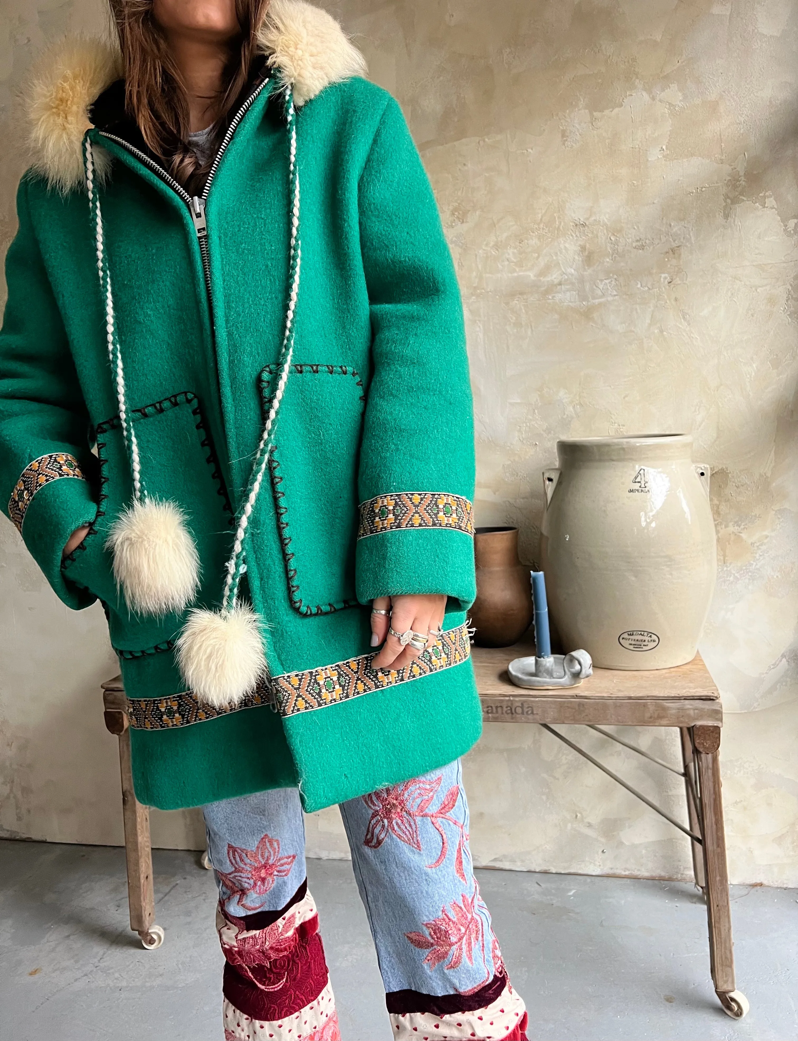 Emerald Green Wool Jacket