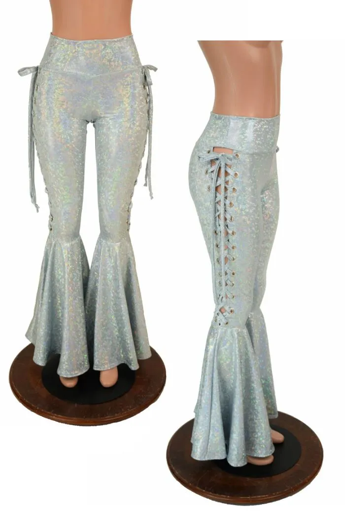 Frostbite Lace Up Bell Bottom Flares