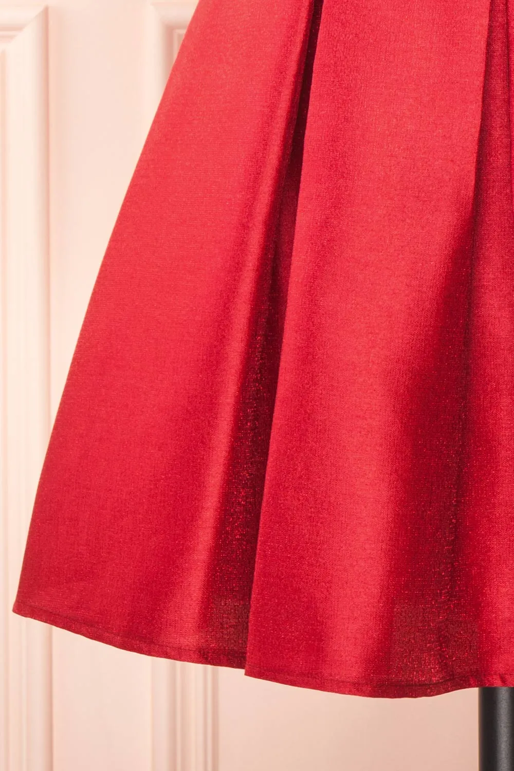 Fuengi Burgundy | Off-Shoulder Short Dress