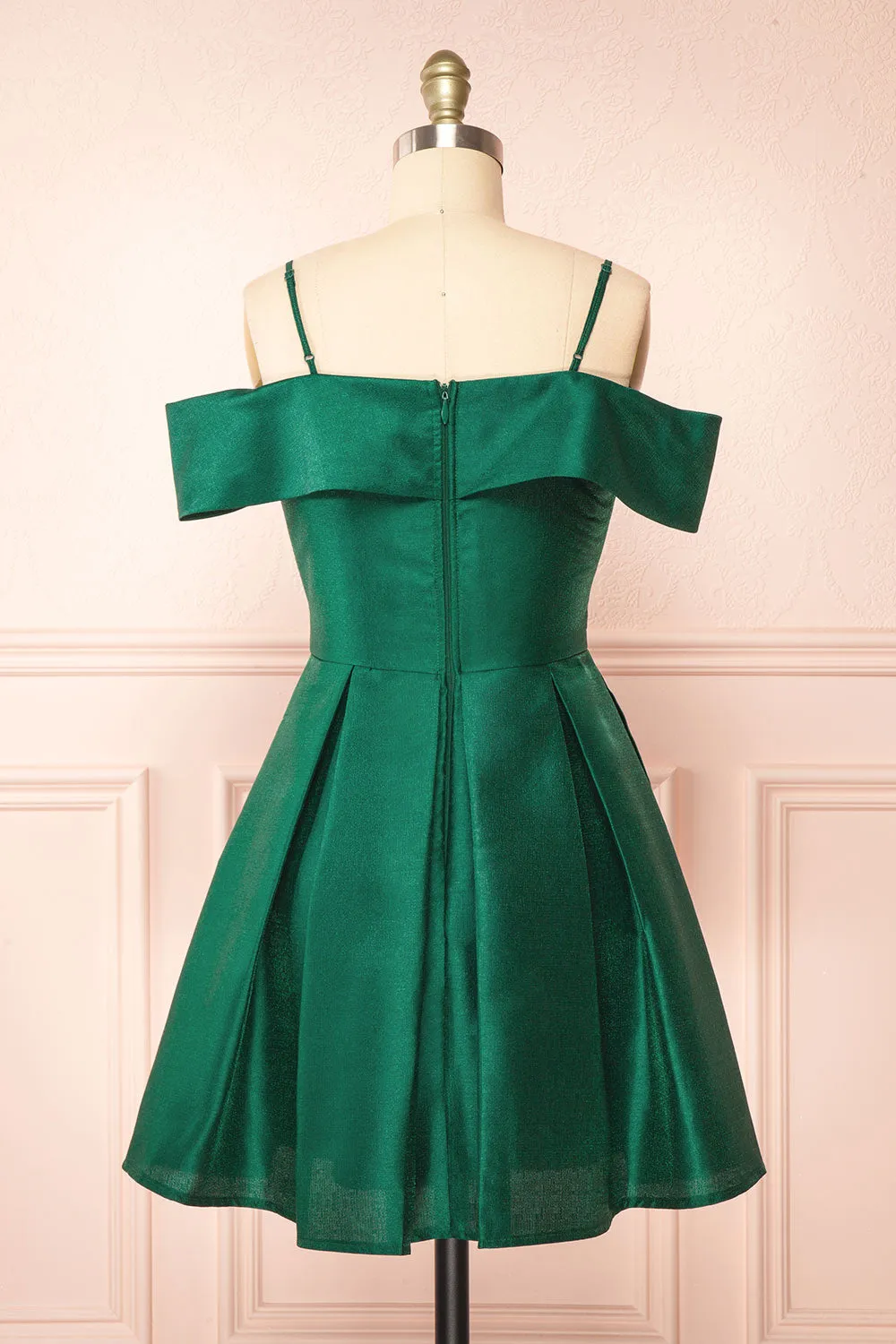 Fuengi Green | Off-Shoulder Short Dress