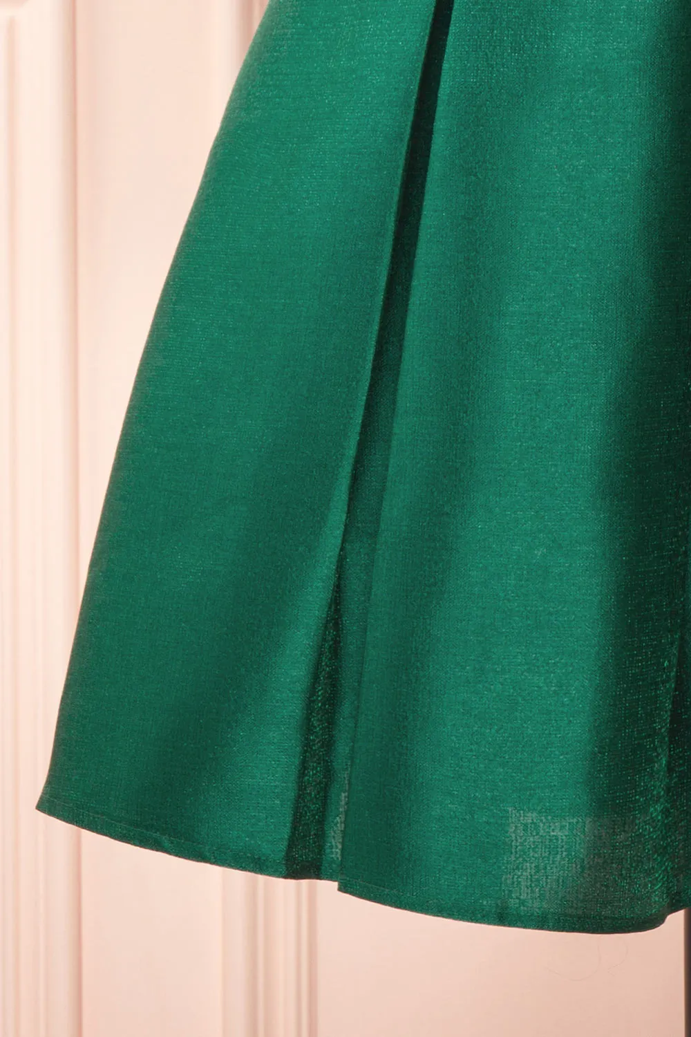 Fuengi Green | Off-Shoulder Short Dress