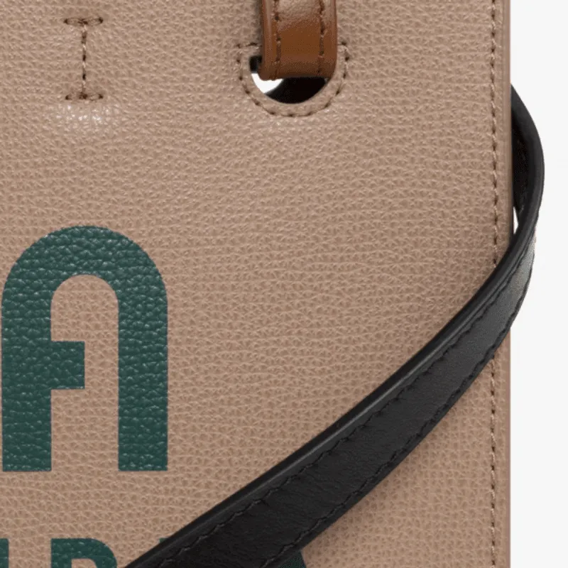 Furla Varsity Style Mini Tote Crossbody - Greige Jasper