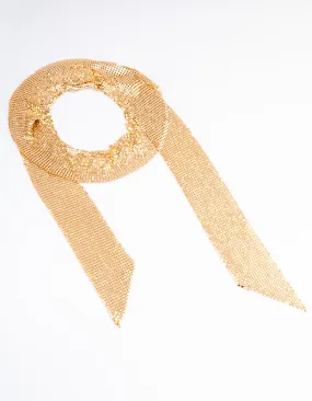 Gold Mesh Scarf