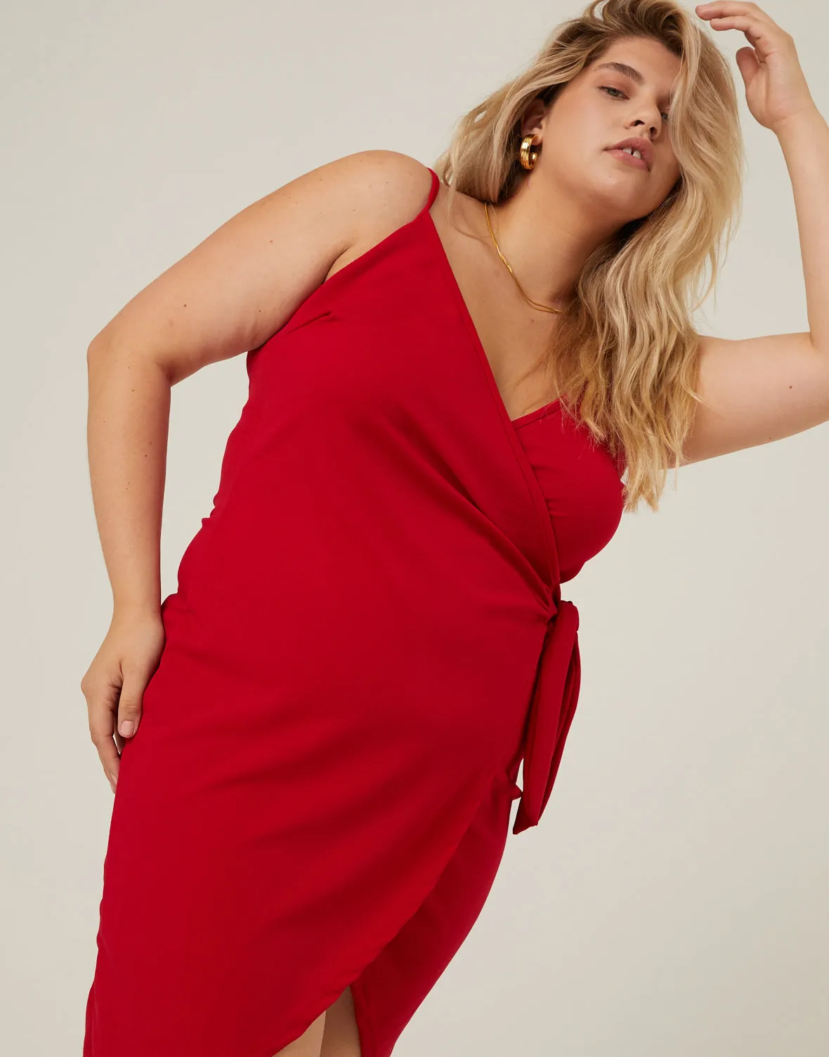 Plus Size Wrap Around Dress