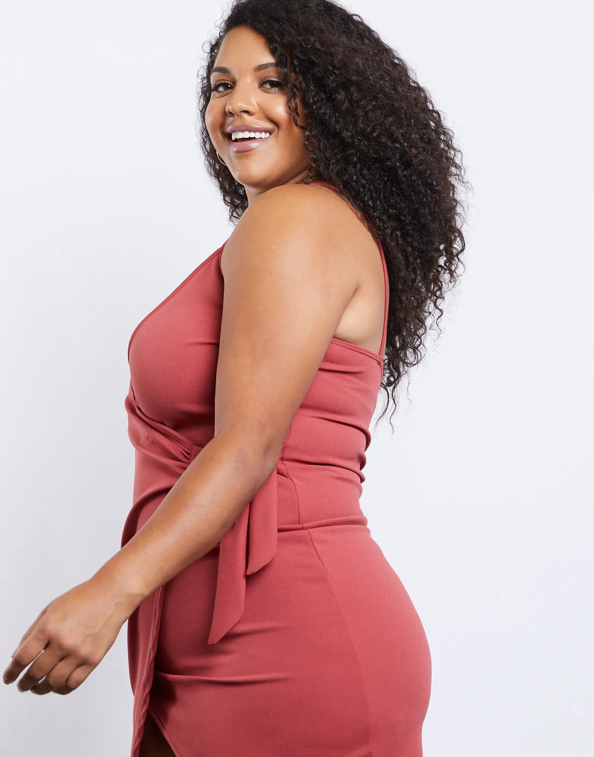 Plus Size Wrap Around Dress