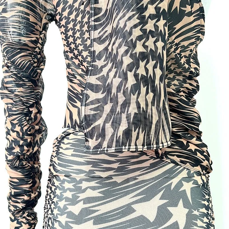 Pre Order:  Asymmetric Star Neck Scarf Dress