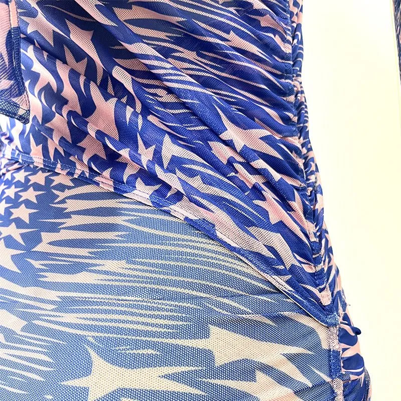 Pre Order:  Asymmetric Star Neck Scarf Dress