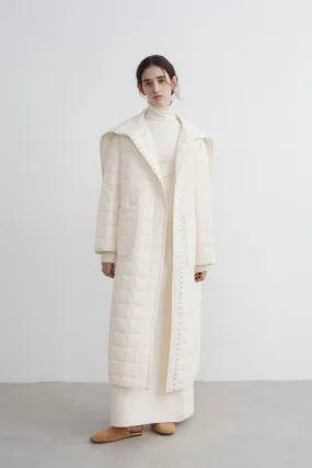 Premium White Hooded Puffer Coat - Women's Thickened Loose Fit Winter Jacket