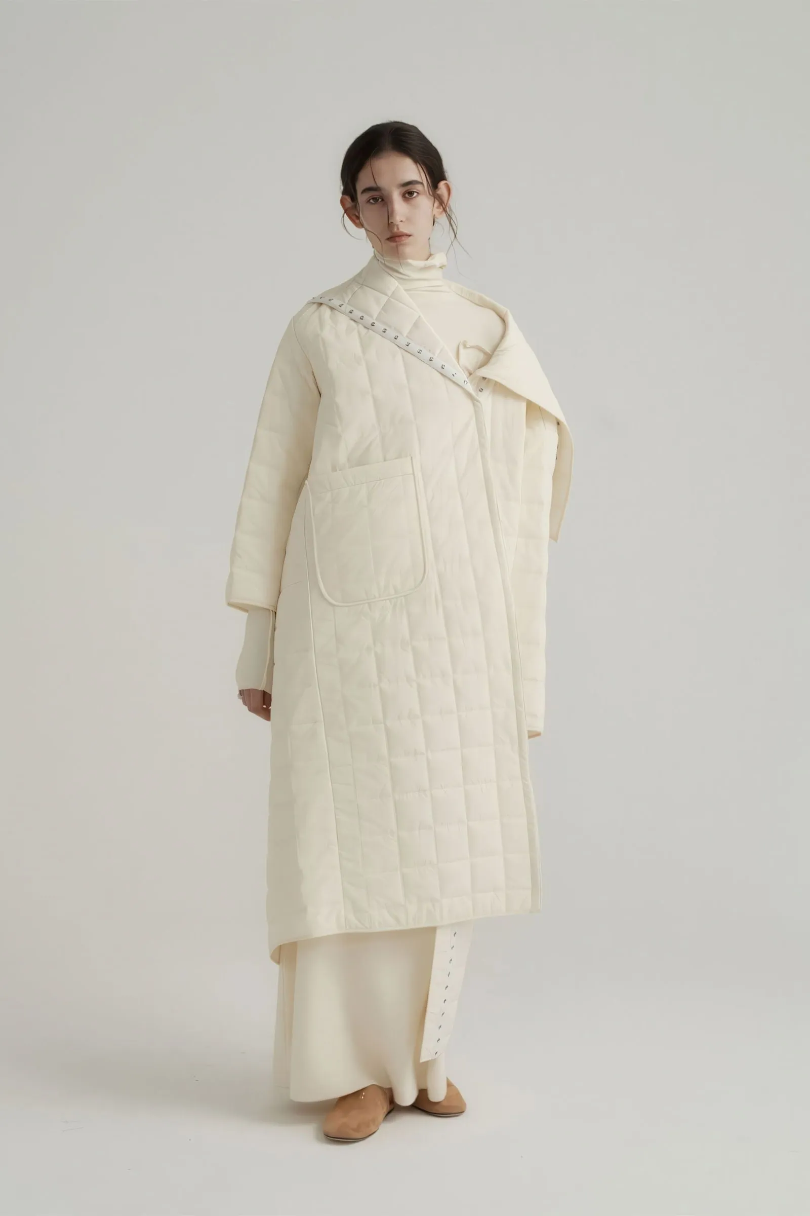 Premium White Hooded Puffer Coat - Women's Thickened Loose Fit Winter Jacket
