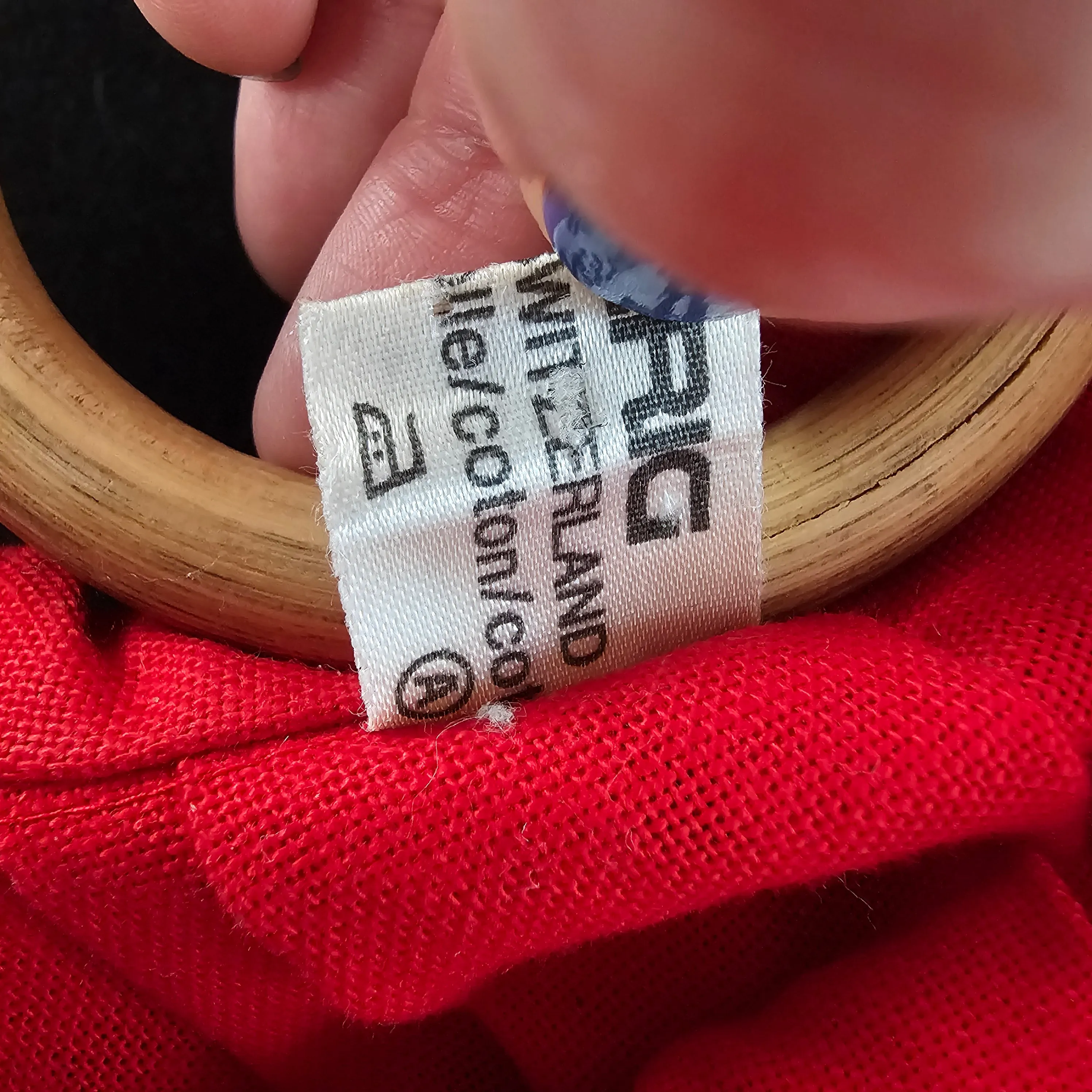 "Swiss Elegance: Red Embroidered Folk Gypsy Blouse" S/M