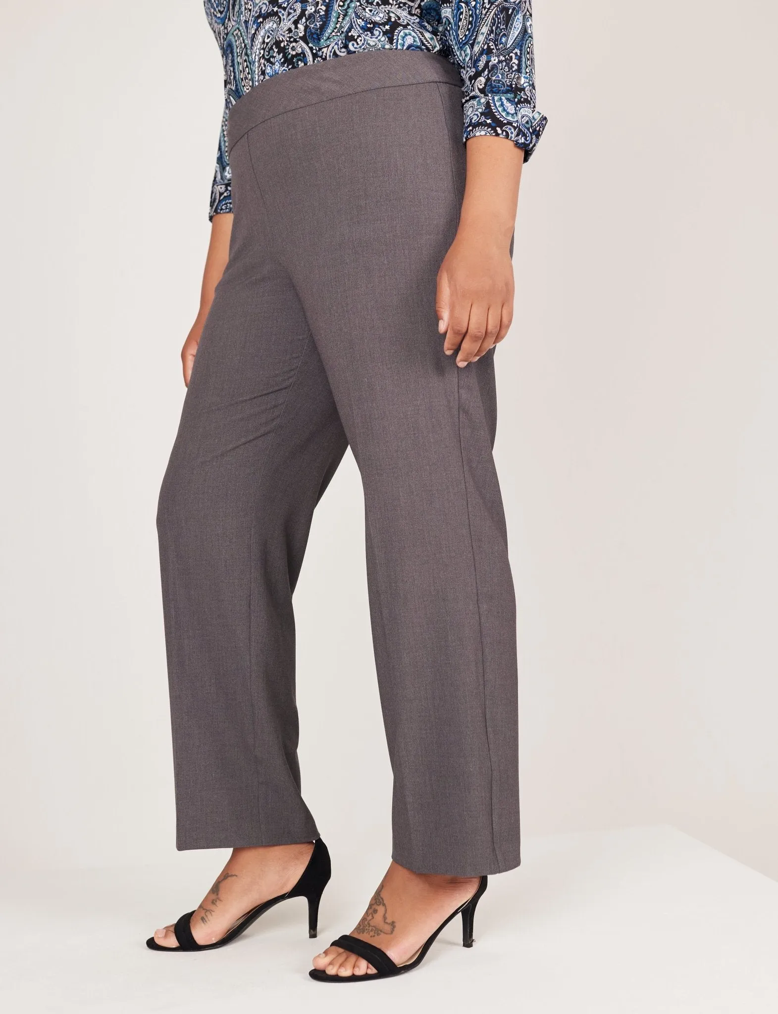 Roz & Ali Secret Agent Pull On Tummy Control Pants - Plus