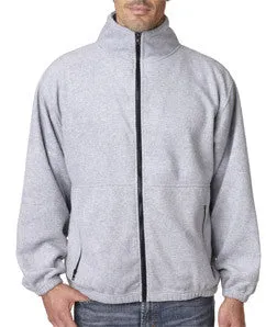 UltraClub Men's Iceberg Fleece Full-Zip Jacket
