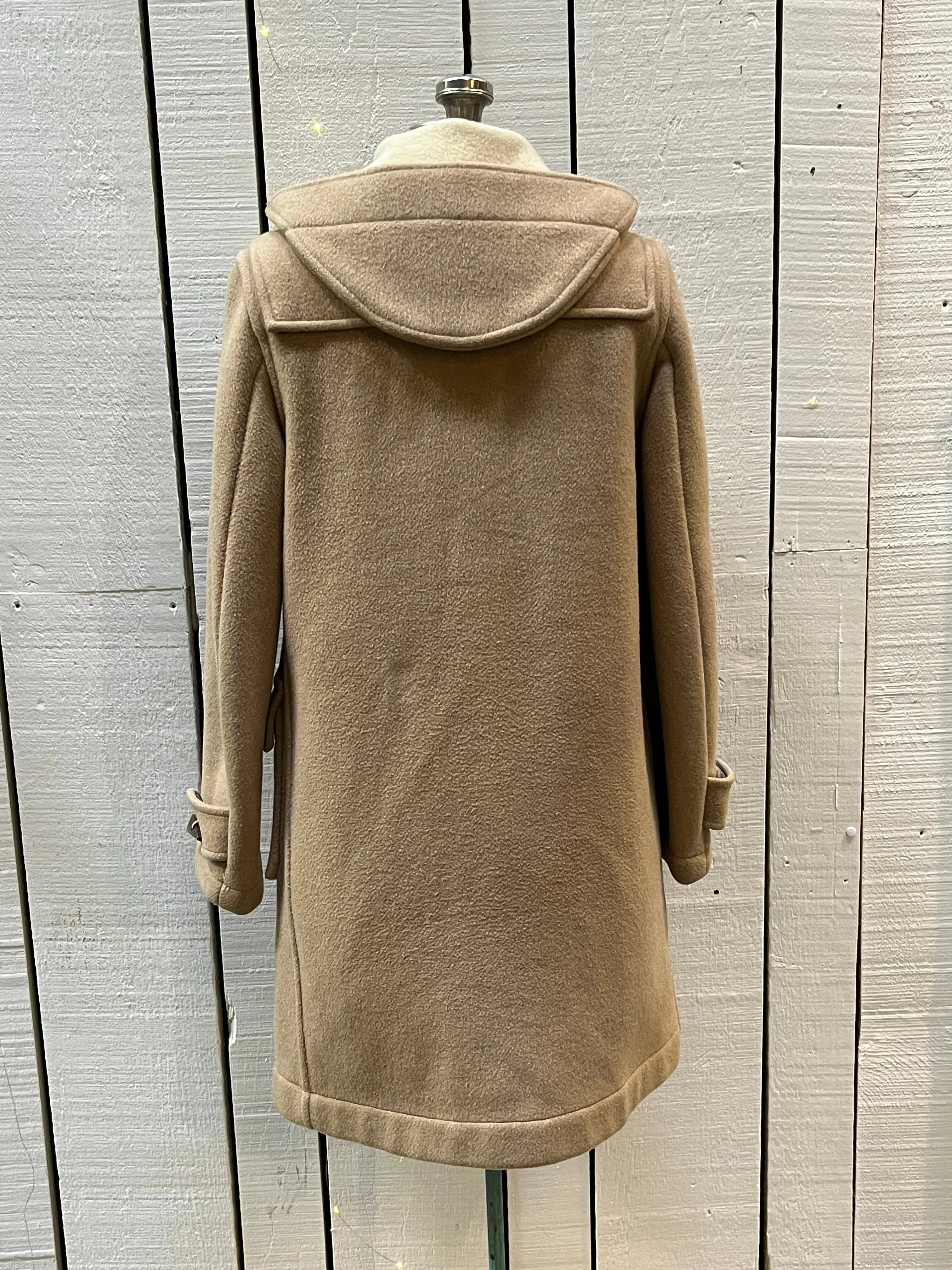 Vintage Gloverall Tan Duffle Coat, Made in England, Size 40 EUR