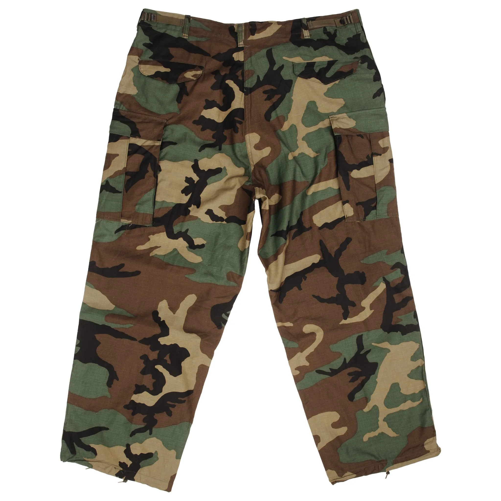 VINTAGE US ARMY M65 WOODLAND CAMO TROUSERS PANTS 1985 XL REGULAR DEADSTOCK