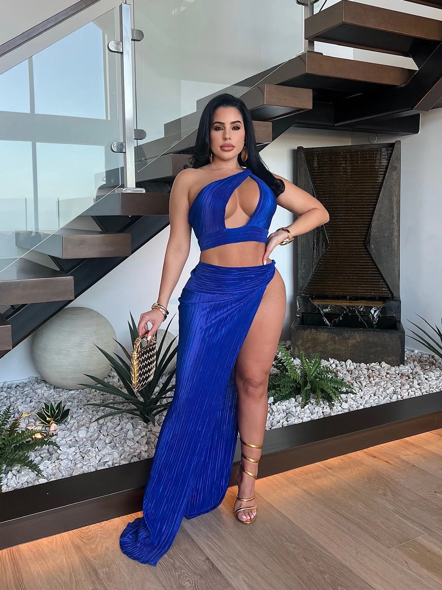 Your Goddess Skirt Set Blue